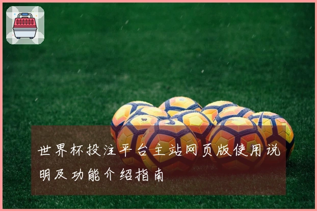 世界杯投注平台主站网页版使用说明及功能介绍指南